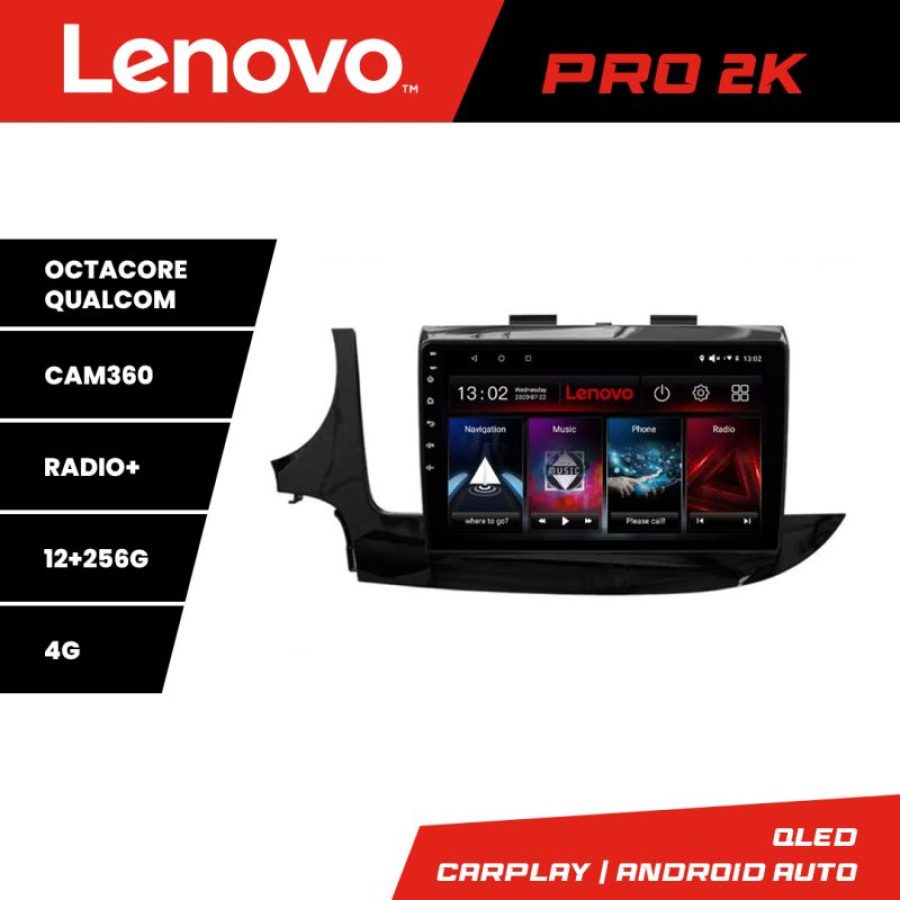 Navigatie Opel Mokka 2016- Lenovo Kit-MOKKA2 8 core QLED 2K 12+256 360 Android Waze USB Navigatie Internet Youtube Radio
