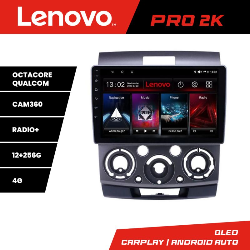 Navigatie Ford Ranger Mazda BT50 2007-2012 Lenovo Kit-RANGER 8 core QLED 2K 12+256 360 Android Waze USB Navigatie Internet Youtube Radio v1