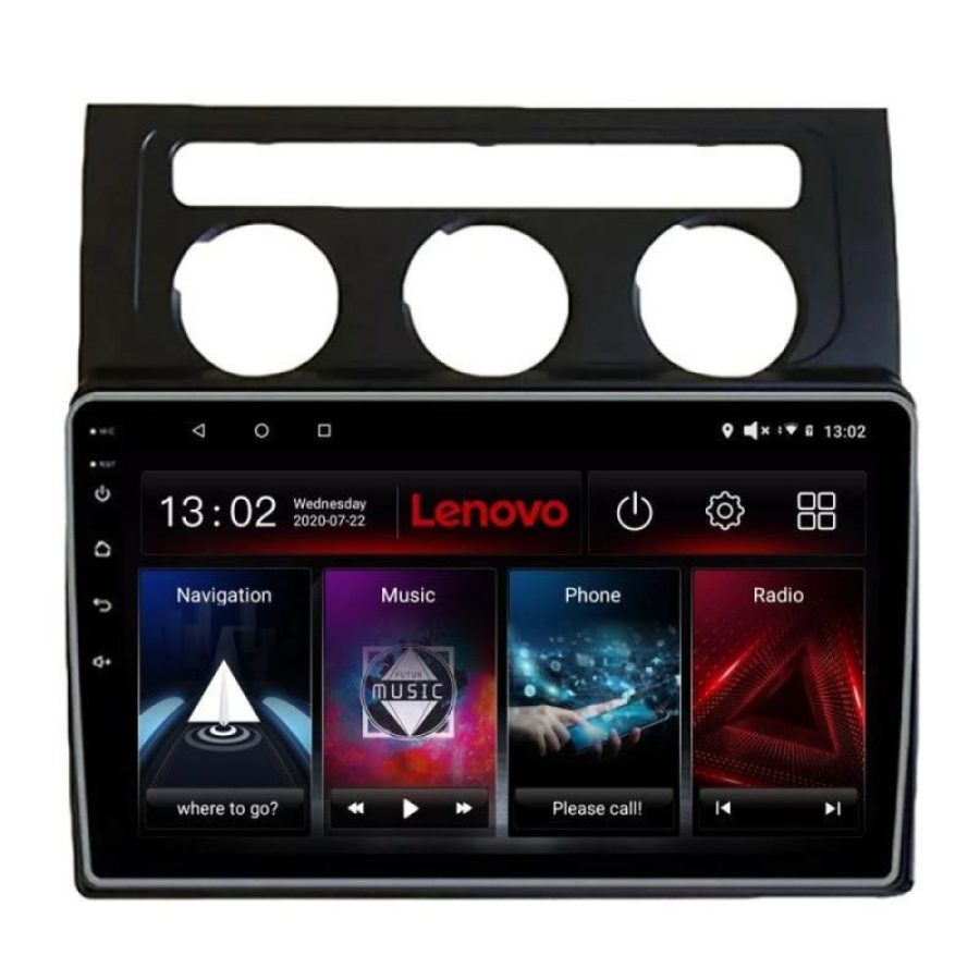 Navigatie VW Touran 2003-2009 clima automata Lenovo Kit-touran2 8 core QLED 2K 12+256 360 Android Waze USB Navigatie Internet Youtube Radio - imagine 2