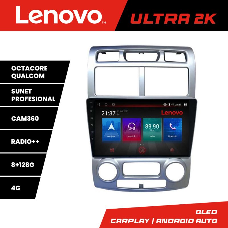 Navigatie Kia Sportage 2005-2007 M-0023 Octa Core Android Radio Bluetooth GPS WIFI/4G DSP 2K 8+128GB 360 Toslin