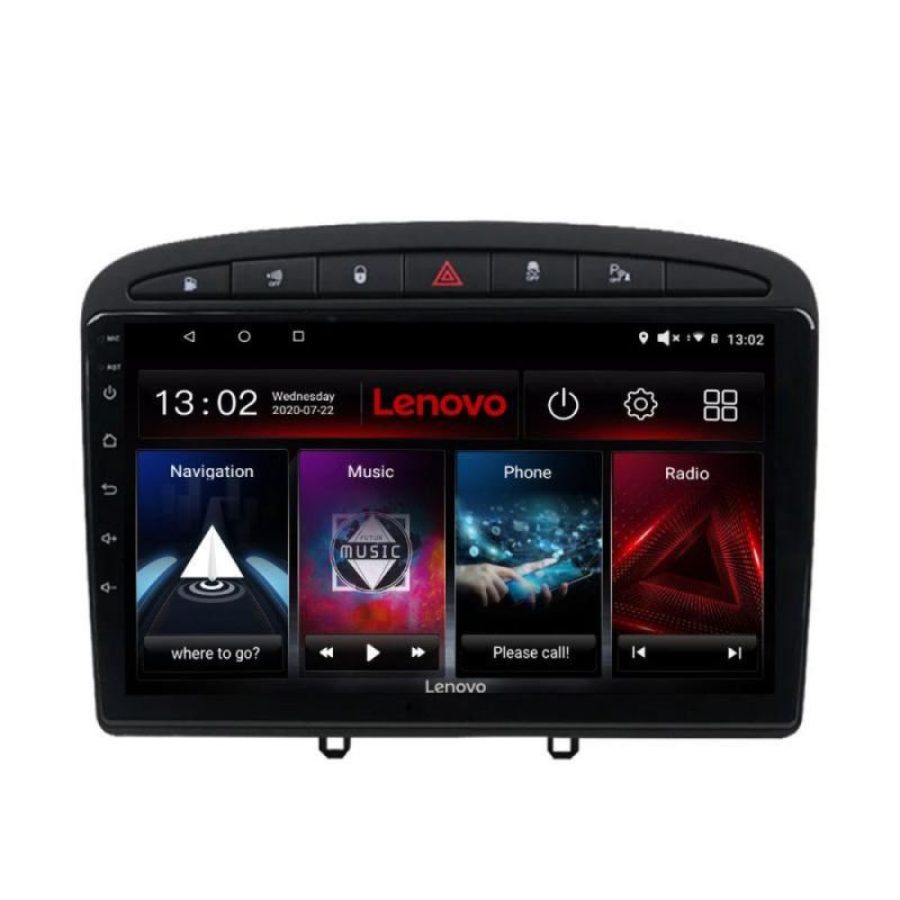 Navigatie Peugeot 308 Quad Core Lenovo Kit-038 4+64 GB Android Waze USB Navigatie Internet Youtube Radio - imagine 3