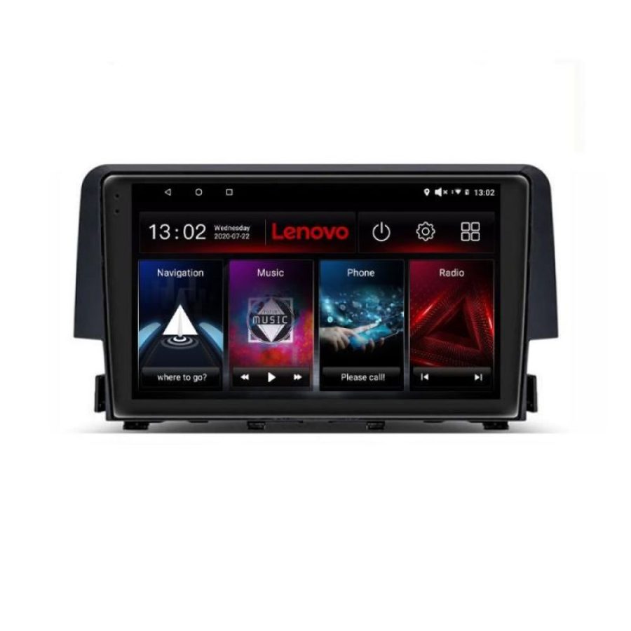 Navigatie Honda Civic 2016-2020 4+64 GB Android Waze USB Navigatie Internet Youtube Radio Lenovo - imagine 3