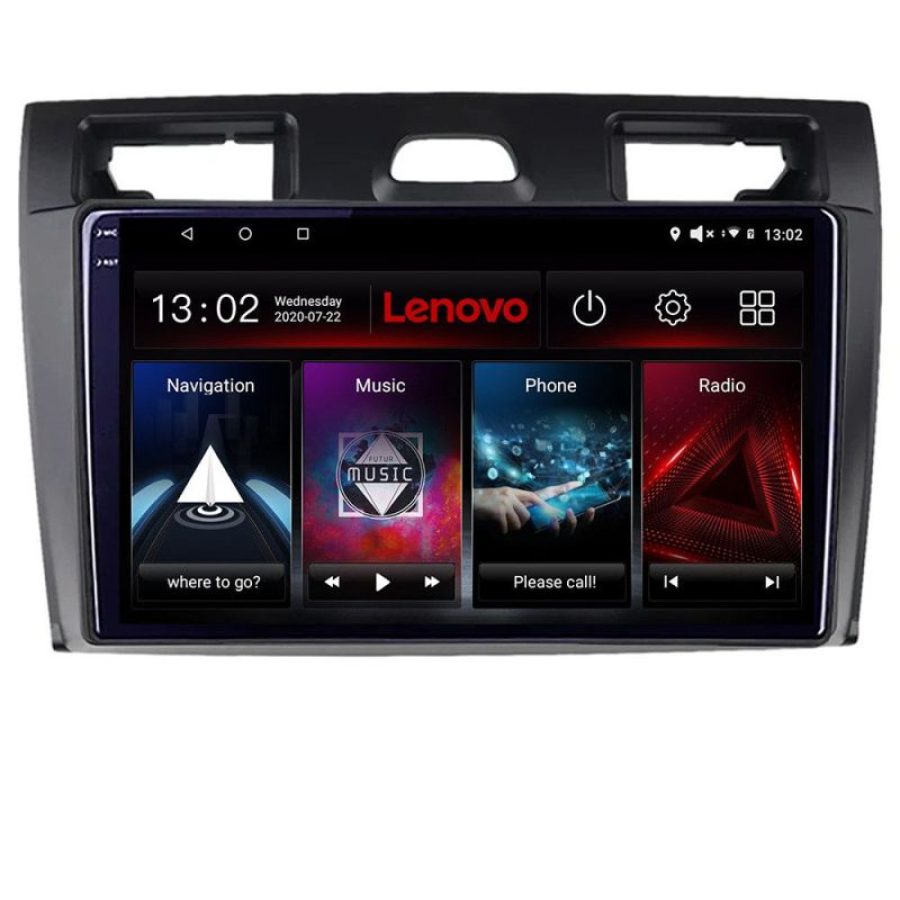 Navigatie Ford Fiesta MK5 2002-2008 Android radio gps internet 8 core QLED 2K 4+64 360 Lenovo - imagine 3