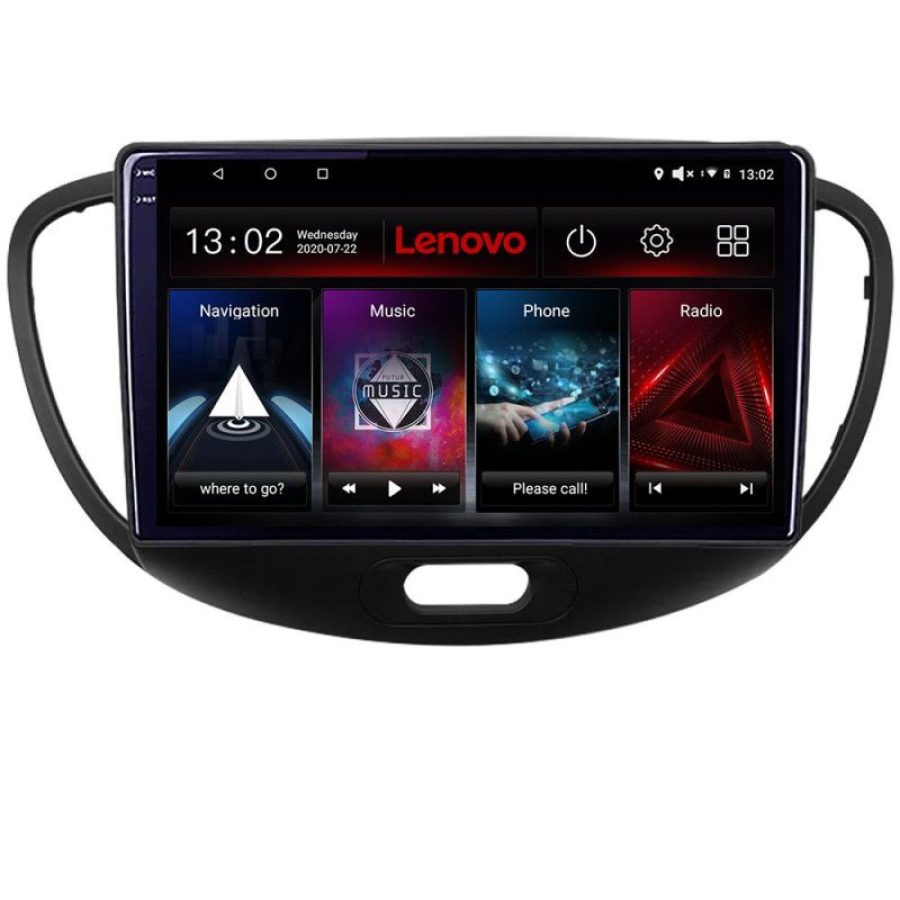 Navigatie Hyundai I10 2007-2013 Android radio gps internet 4+64 Lenovo - imagine 4