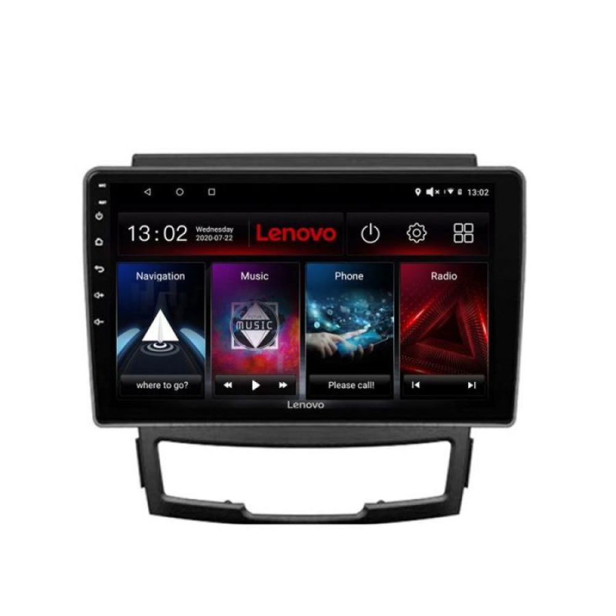 Navigatie Ssangyong Korando 2011-2013 Lenovo Kit-159 8 core QLED 2K 12+256 360 Android Waze USB Navigatie Internet Youtube Radio - imagine 4