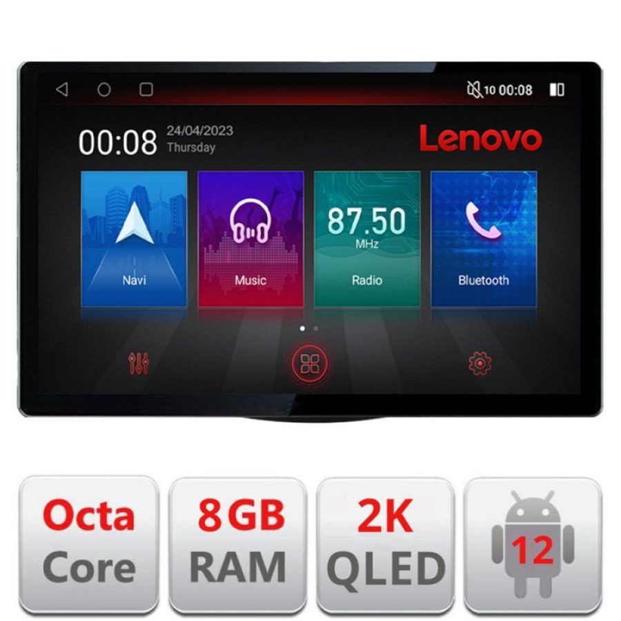 Navigatie HHyundai I10 2007-2013, Ecran 2K QLED 13",Octacore,8Gb RAM,128Gb Hdd,4G,360,DSP,Carplay,Bluetooth - imagine 3