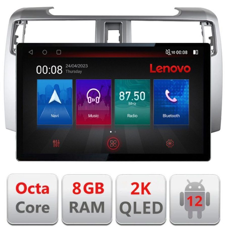 Navigatie Toyota 4runner 2009-2019, Ecran 2K QLED 13",Octacore,8Gb RAM,128Gb Hdd,4G,360,DSP,Carplay,Bluetooth - imagine 3