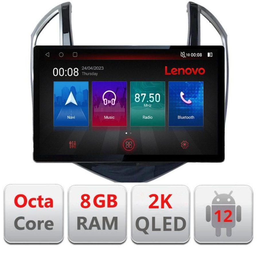 Navigatie Chevrolet Cruze 2013- N-1267 ecran 13" 2K 8+128 Android Waze USB Navigatie 4G 360 Toslink Youtube Rad - imagine 3
