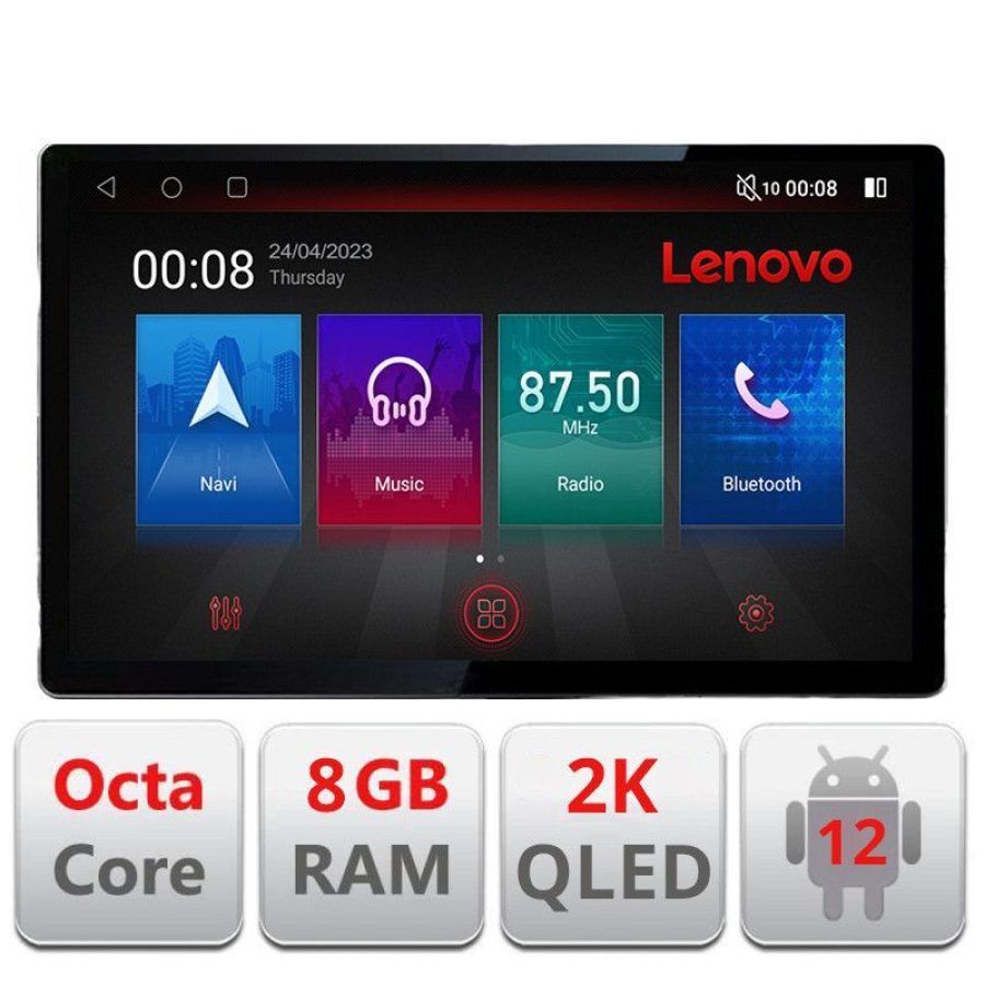Navigatie Mercedes Clasa R N-215 ecran 13" 2K 8+128 Android Waze USB Navigatie 4G 360 Toslink Youtube Radio KIT - imagine 3