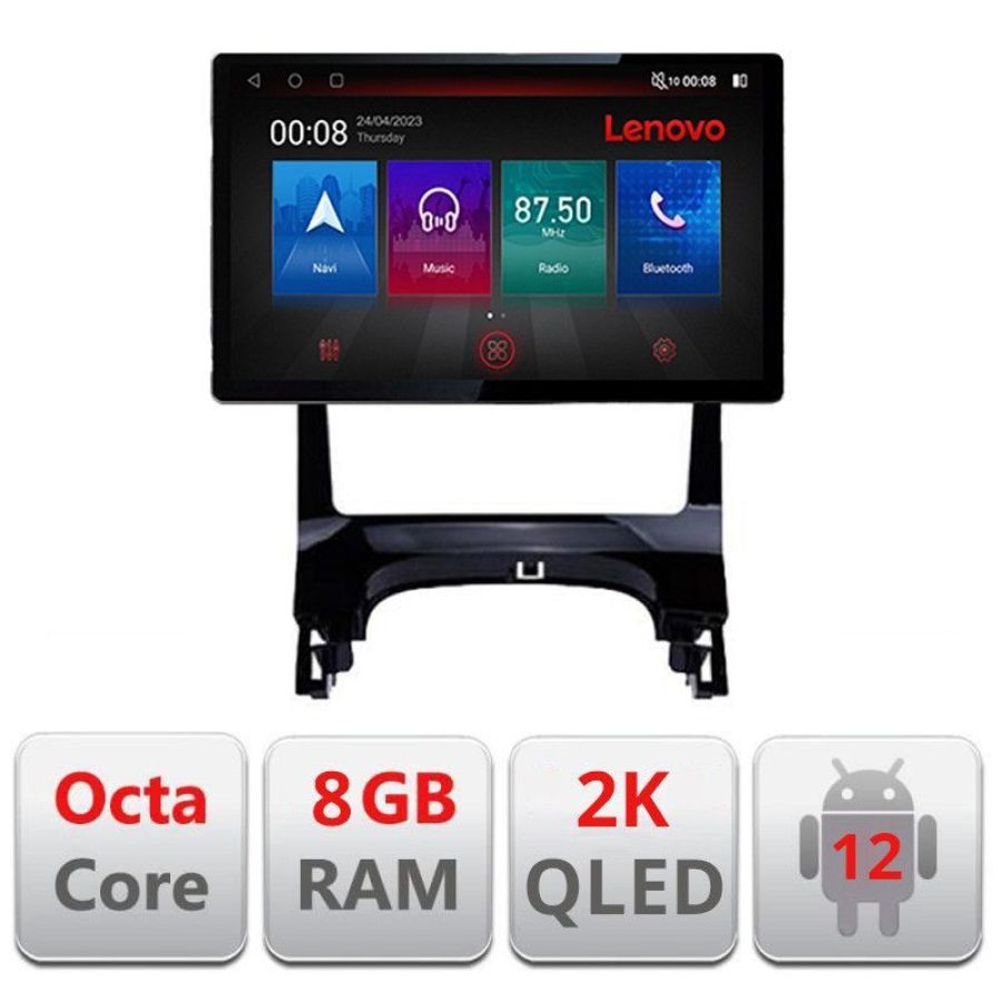 Navigatie Peugeot 3008 Quad Core N-323 ecran 13" 2K 8+128 Android Waze USB Navigatie 4G 360 Toslink Youtube Rad - imagine 3