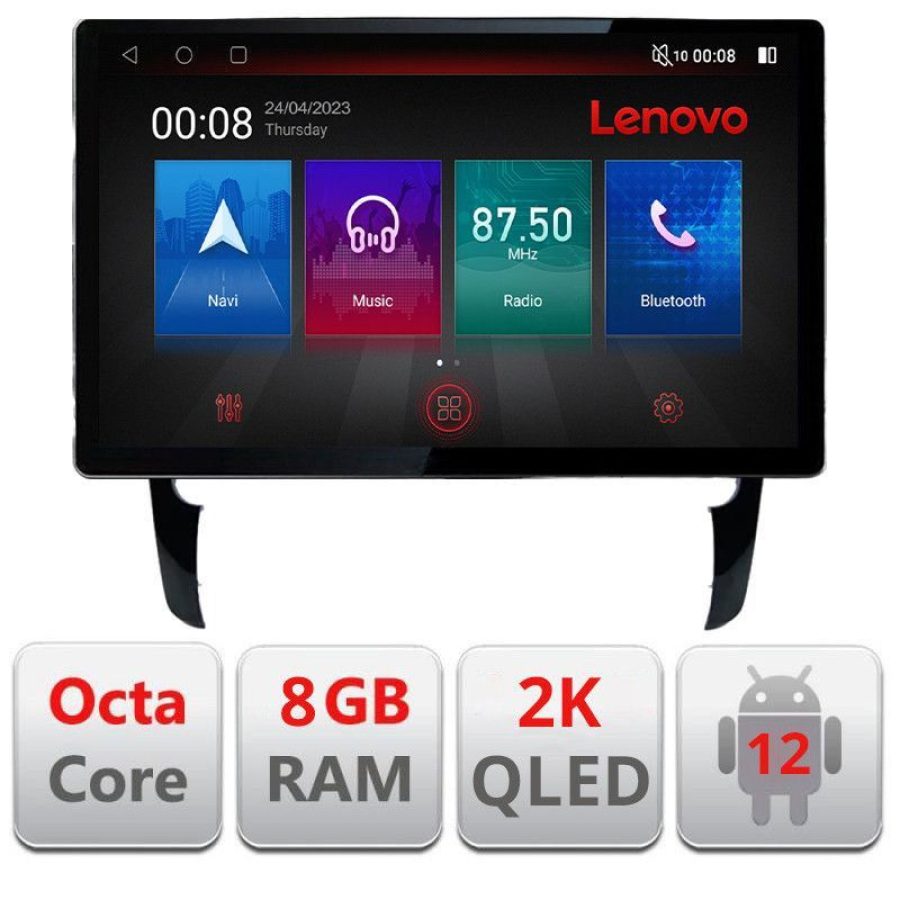 Navigatie Porsche Cayenne 2002-2011 N-443 ecran 13" 2K 8+128 Android Waze USB Navigatie 4G 360 Toslink Youtube - imagine 3