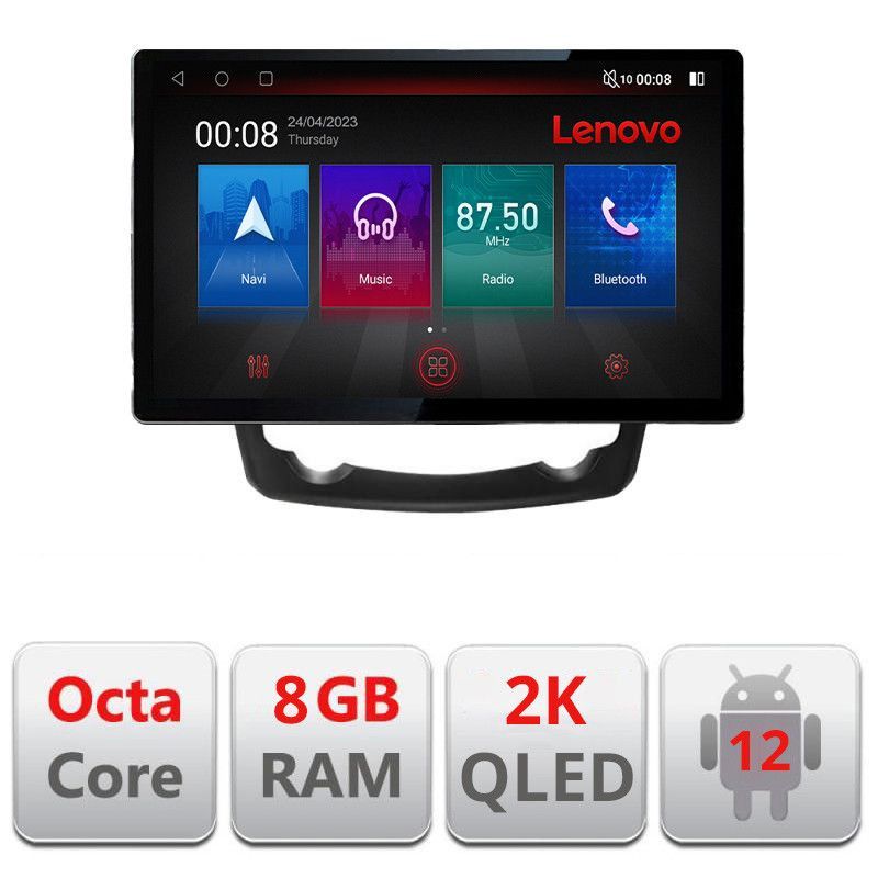 Navigatie Renault Kadjar N-9030 ecran 13" 2K 8+128 Android Waze USB Navigatie 4G 360 Toslink Youtube Radio KIT- - imagine 3