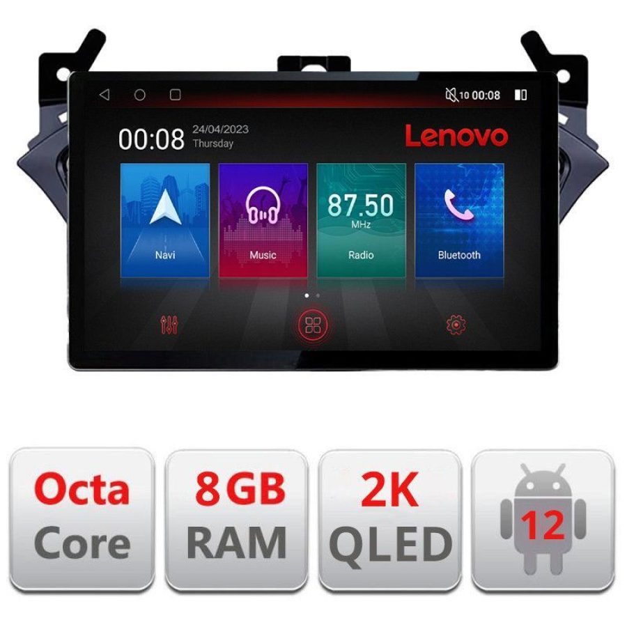 Navigatie Opel Corsa 2013-2016 N-corsa ecran 13" 2K 8+128 Android Waze USB Navigatie 4G 360 Toslink Youtube Rad - imagine 3