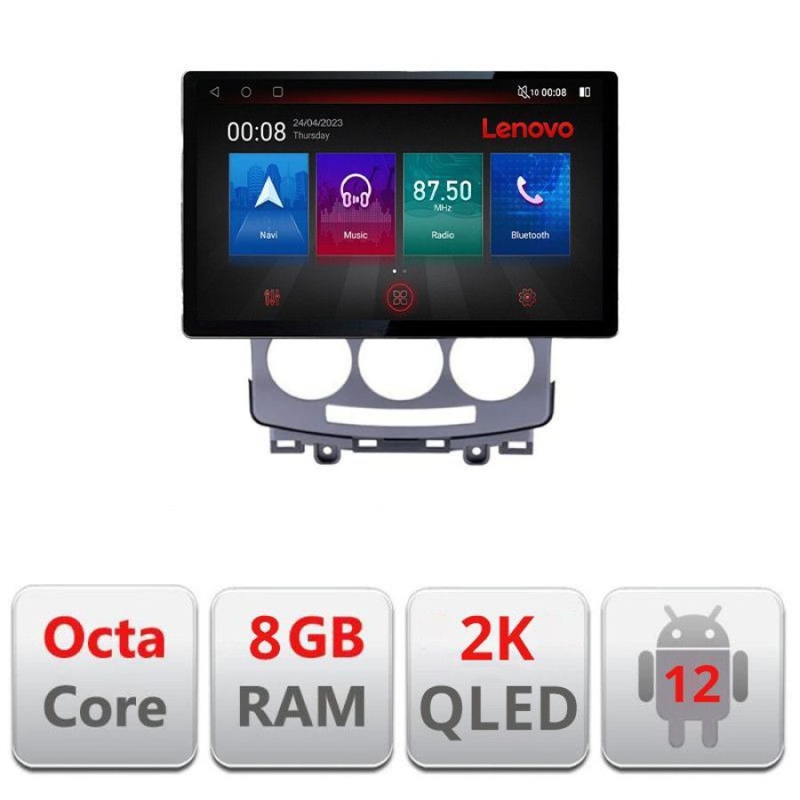 Navigatie Mazda 5 2005-2010 N-MZ22 ecran 13" 2K 8+128 Android Waze USB Navigatie 4G 360 Toslink Youtube Radio K - imagine 3