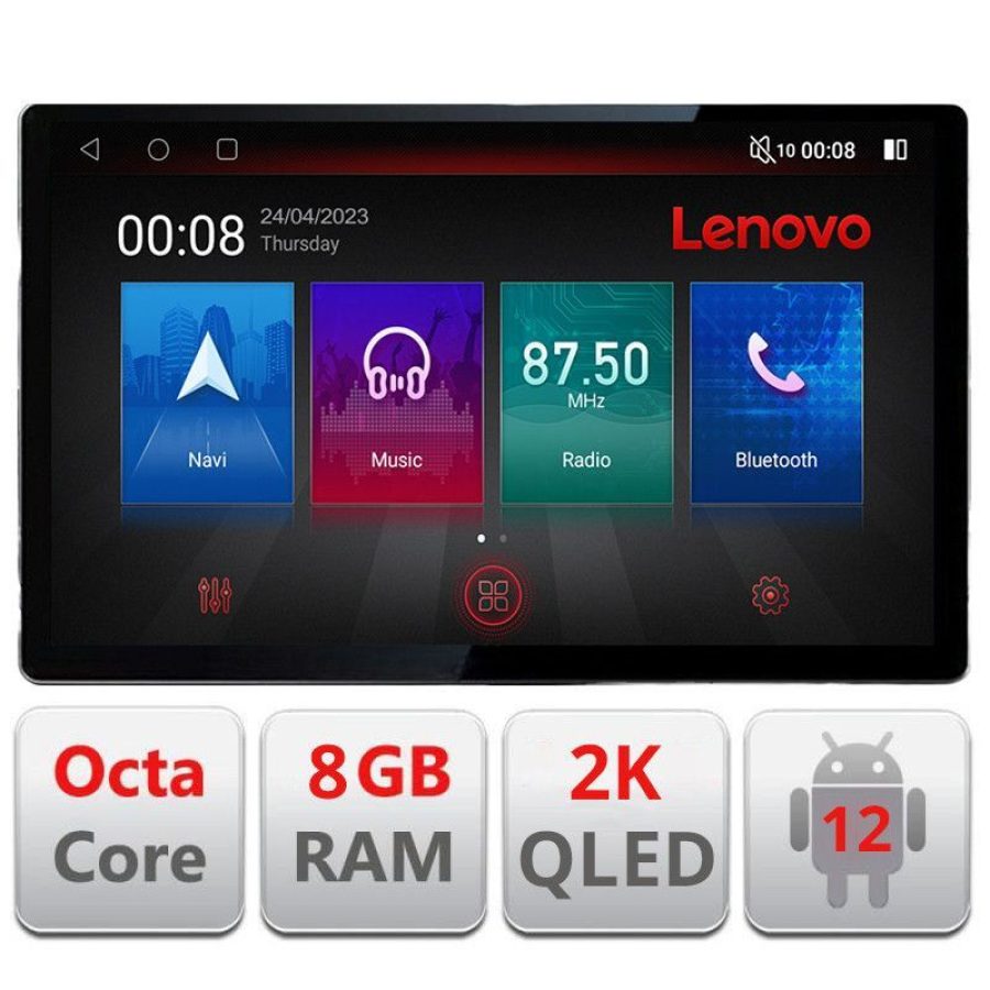 Navigatie Smart 2005-2010 N-SMART05 ecran 13" 2K 8+128 Android Waze USB Navigatie 4G 360 Toslink Youtube Radio - imagine 3