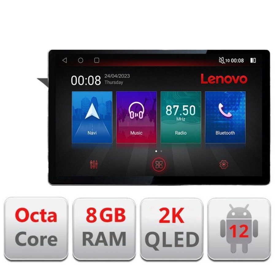 Navigatie Mercedes C W204 NTG4.5 2012-2015 ecran 13" 2K 8+128 Android Waze USB Navigatie 4G 360 Toslink Youtube - imagine 3