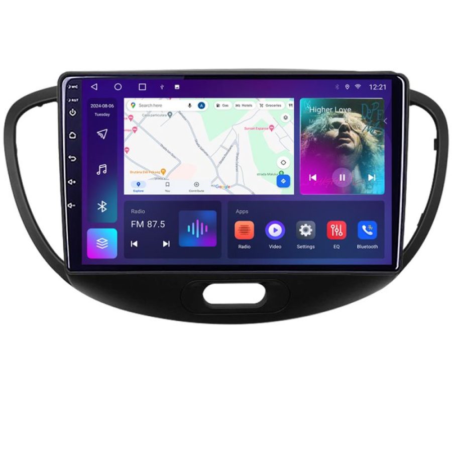 Navigatie HHyundai I10 2007-2013 Android radio gps internet 2+32 KIT-i10-2007+EDT-E209 - imagine 3