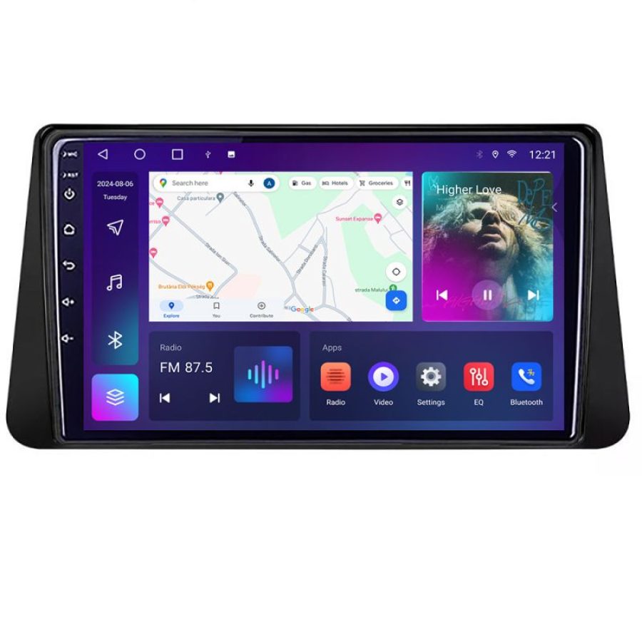 Navigatie Nissan Micra intre anii 2014-2019 Android radio gps internet  2+32 Kit-micra+EDT-E209 - imagine 3