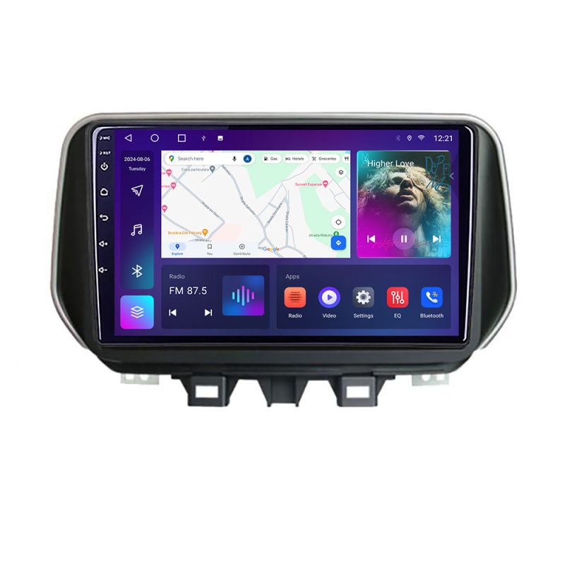 Navigatie HHyundai Tucson 2019 Quad Core A-1135 2+32 GB Android Waze USB Navigatie Internet Youtube Radio - imagine 3