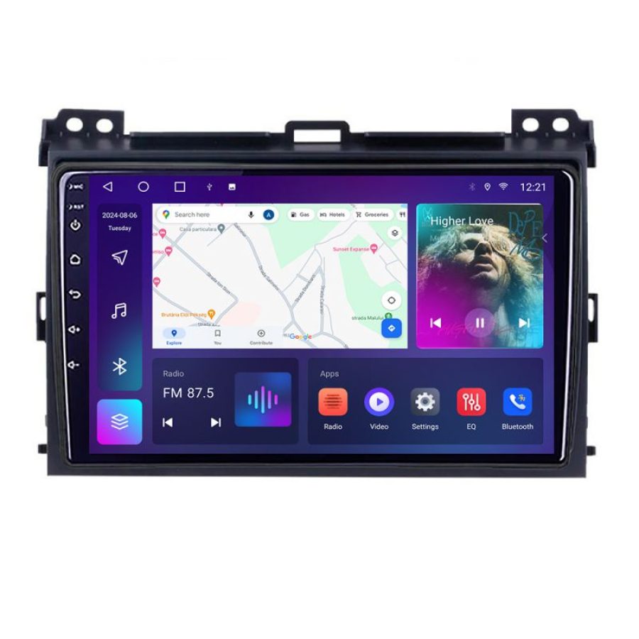 Navigatie Toyota Prado 2007- B-456 Android Ecran QLED octa core 4+64 carplay android auto KIT-456+EDT-E309V3 v1 - imagine 2