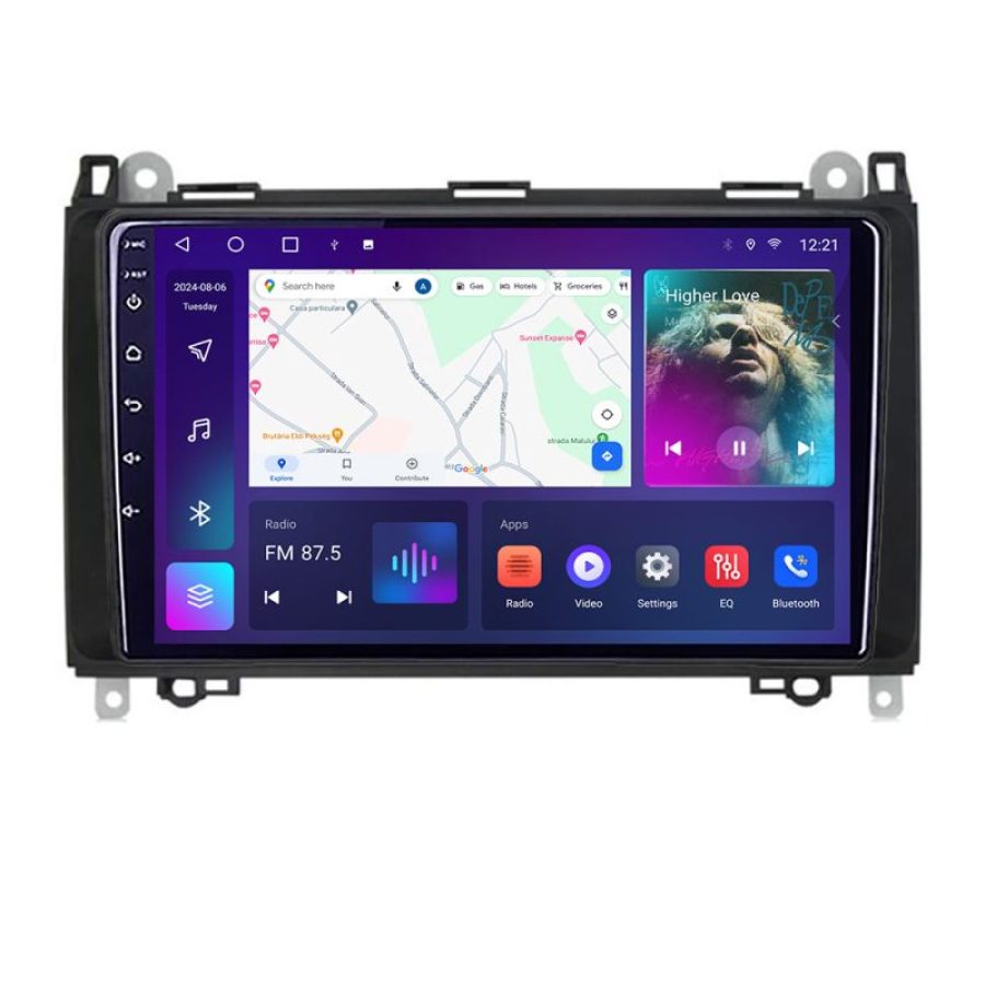 Navigatie Mercedes VW B-068 Android Ecran QLED octa core 4+64 carplay android auto KIT-068+EDT-E309V3 v1 - imagine 2