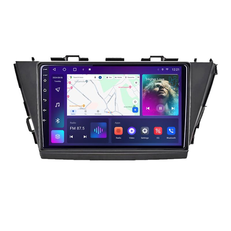 Navigatie Toyota Prius 5 Plus 2012-2020 Android Ecran QLED octa core 4+64 carplay android auto kit-prius5-plus+EDT-E309V3 - imagine 2