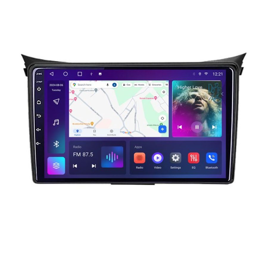 Navigatie HHyundai I30 2011-2016 Android Ecran QLED octa core 4+64 carplay android auto KIT-i30-2011+EDT-E309V3 - imagine 2