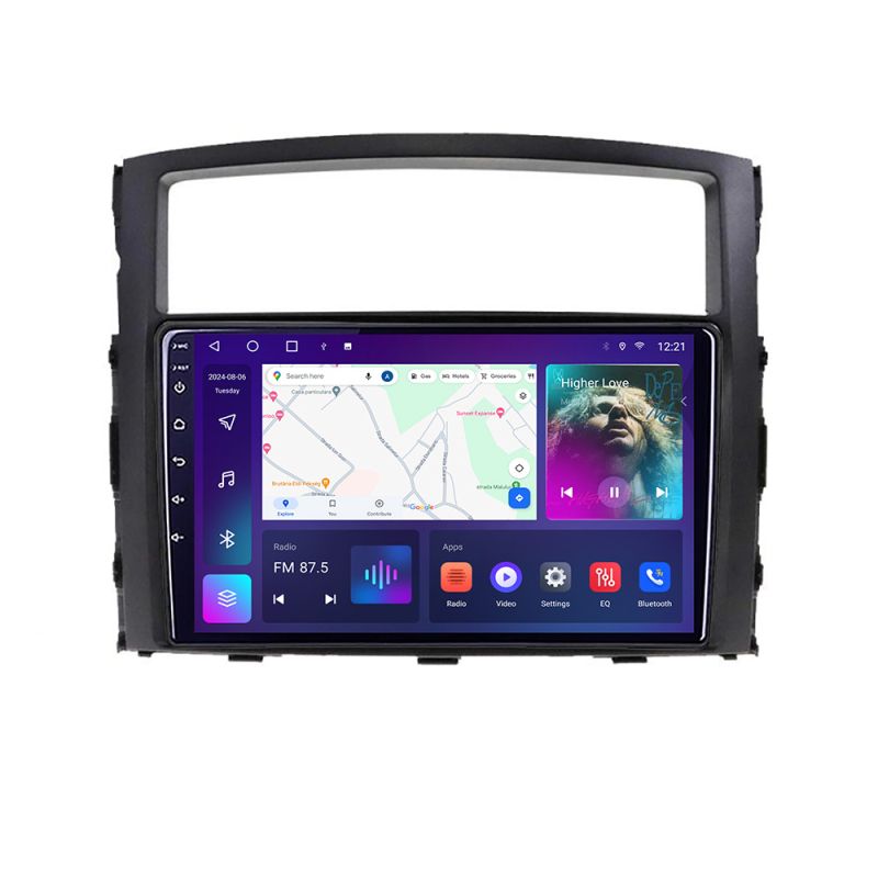 Navigatie Mitsubishi Pajero B-452 Android Ecran QLED octa core 4+64 carplay android auto KIT-452+EDT-E309V3 - imagine 2