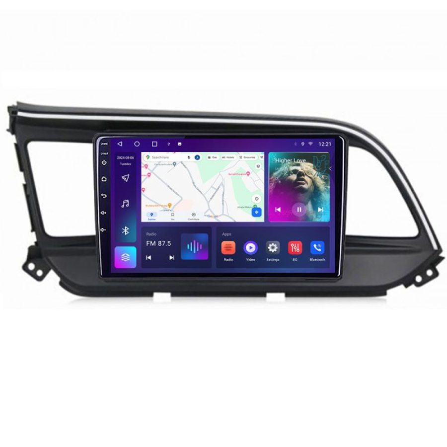 Navigatie HHyundai Elantra 2018- B-1581 Android Ecran QLED octa core 4+64 carplay android auto KIT-1581+EDT-E309V3 - imagine 2