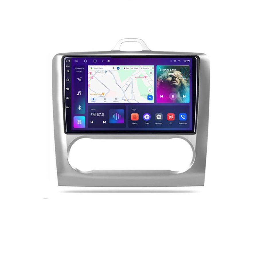 Navigatie Ford Focus 2 Automat B-140-automatic Android Ecran QLED octa core 4+64 carplay android auto KIT-140-AUTOMATIC+EDT-E309V3 - imagine 2