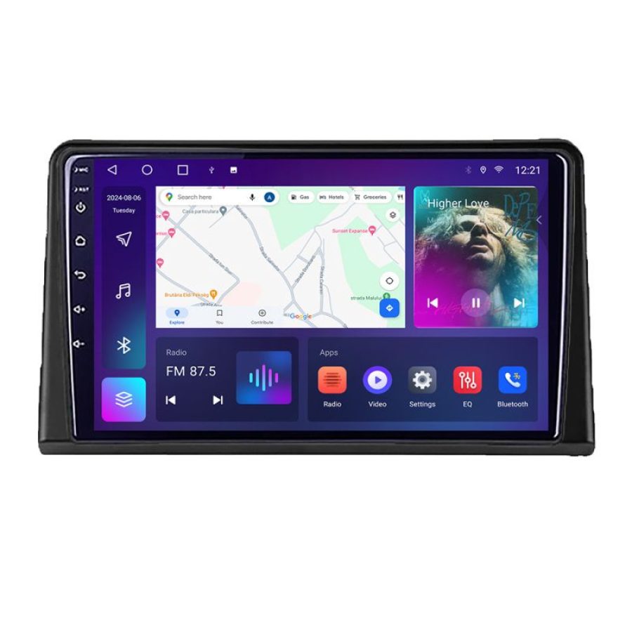 Navigatie Renault Express  Android Octa Core Ecran 2K QLED GPS 4G 4+32GB 360 kit-express+EDT-E409-2K - imagine 3