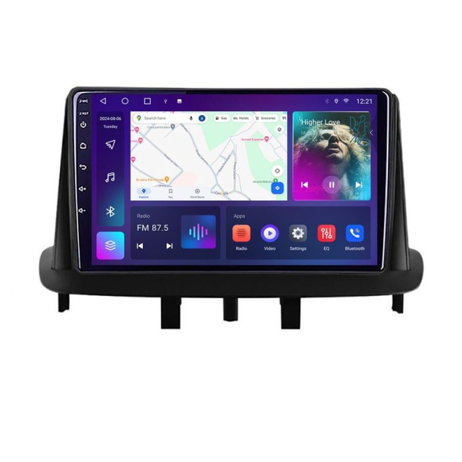 Navigatie Renault Megane 3 Fluence C-145 Android Octa Core Ecran 2K QLED GPS 4G 4+32GB 360 KIT-145+EDT-E409-2K - imagine 3