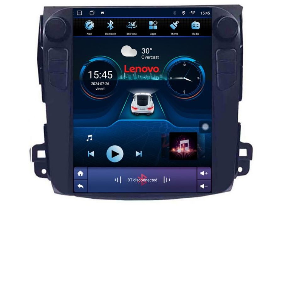 Navigatie Mitsubishi Outlander 2007-2011 tip tesla radio gps internet 8 Core 4+64 360 4G carplay android auto  kit-tesla-056 - imagine 2