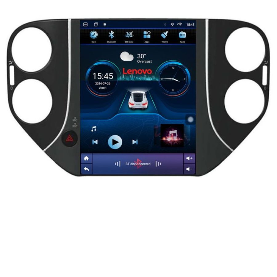 Navigatie VW Tiguan 2007-2012 tip tesla radio gps internet 8 Core 4+64 360 4G carplay android auto  kit-tesla-tiguan-10+EDT- - imagine 2