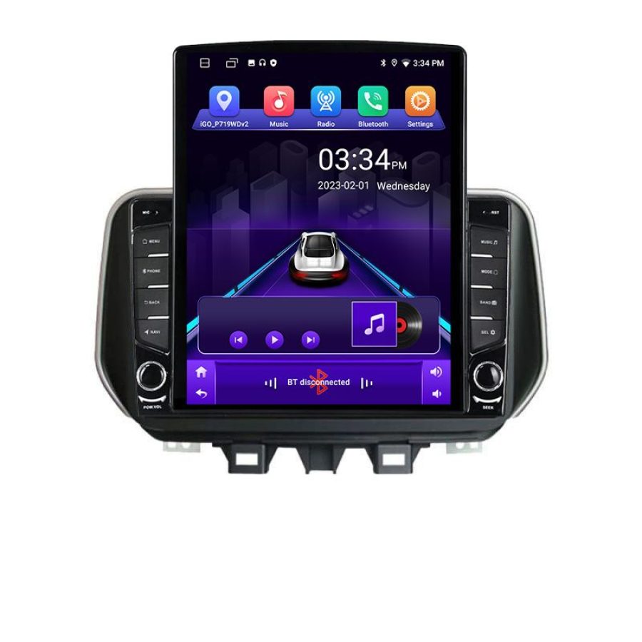 Navigatie Hyundai Tucson 2019 KIT-1135 ecran tip TESLA 9.7" cu Android Radio Bluetooth Internet GPS WIFI 2+32 DSP Quad - imagine 2