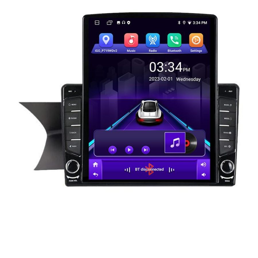 Navigatie Mercedes C W204 NTG4.5 KIT-w204-N45 ecran tip TESLA 9.7" cu Android Radio Bluetooth Internet GPS WIFI 2+32 DSP Quad - imagine 2