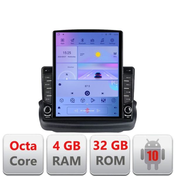 Navigatie Hyundai Genesis KIT-GENESYS ecran tip TESLA 9.7" 8 core 4+32 4G DSP Android Radio Bluetooth Internet GPS WIFI