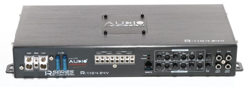 Amplificator Audio System R-110.4 24V, 4 x 200 watts, in 2 sau 4 ohm, clasa AB pentru camioane alimentare la 24V - imagine 2