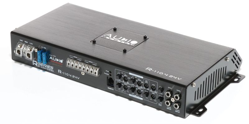 Amplificator Audio System R-110.4 24V, 4 x 200 watts, in 2 sau 4 ohm, clasa AB pentru camioane alimentare la 24V - imagine 4