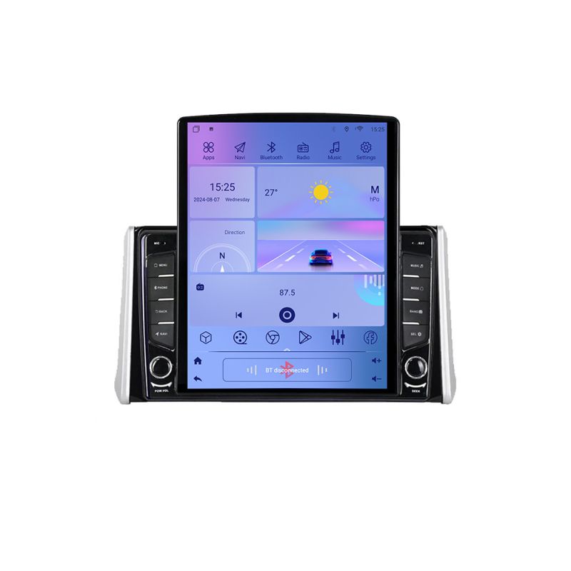 Navigatie Toyota Rav4 2018- K-RAV4 ecran tip TESLA 9.7" cu Android Radio Bluetooth Internet GPS WIFI 2+32 DSP Quad Cor v1 - imagine 3