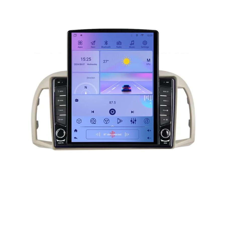 Navigatie Nissan Micra 2002-2010 Android radio gps internet quad core 2+32 ecran vertical 9.7" KIT-micra2003+EDT-E708 - imagine 3