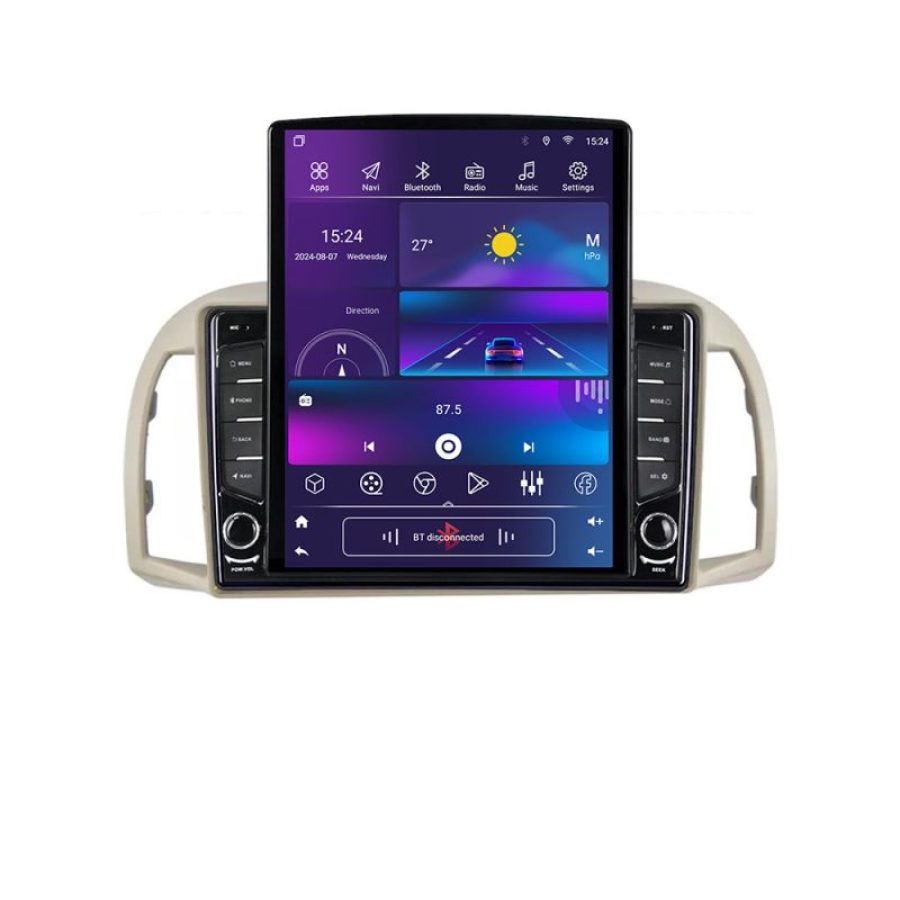 Navigatie Nissan Micra 2002-2010 Android radio gps internet quad core 2+32 ecran vertical 9.7" KIT-micra2003+EDT-E708 - imagine 4
