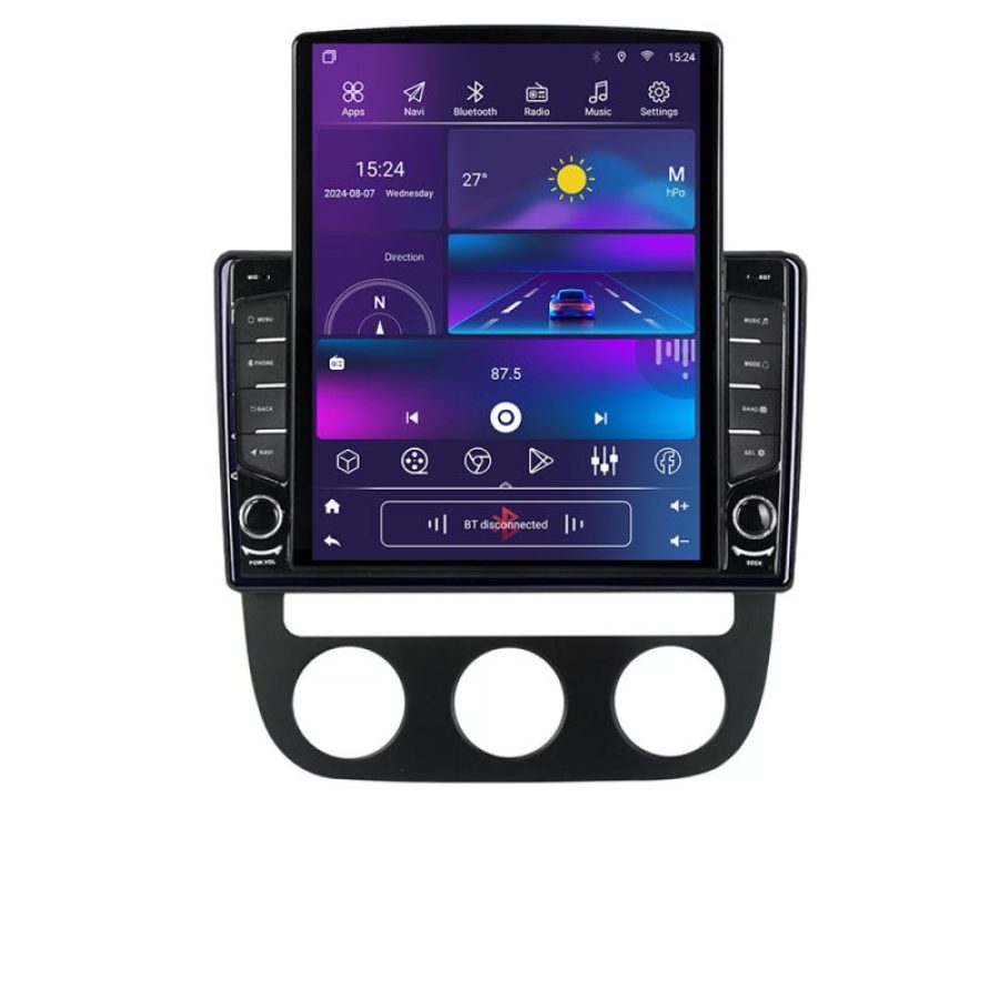 Navigatie VW Golf 5 2004-2010 clima automatica Android radio gps internet quad core 2+32 ecran vertical 9.7" KIT-golf5-automatic+EDT-E708 - imagine 4