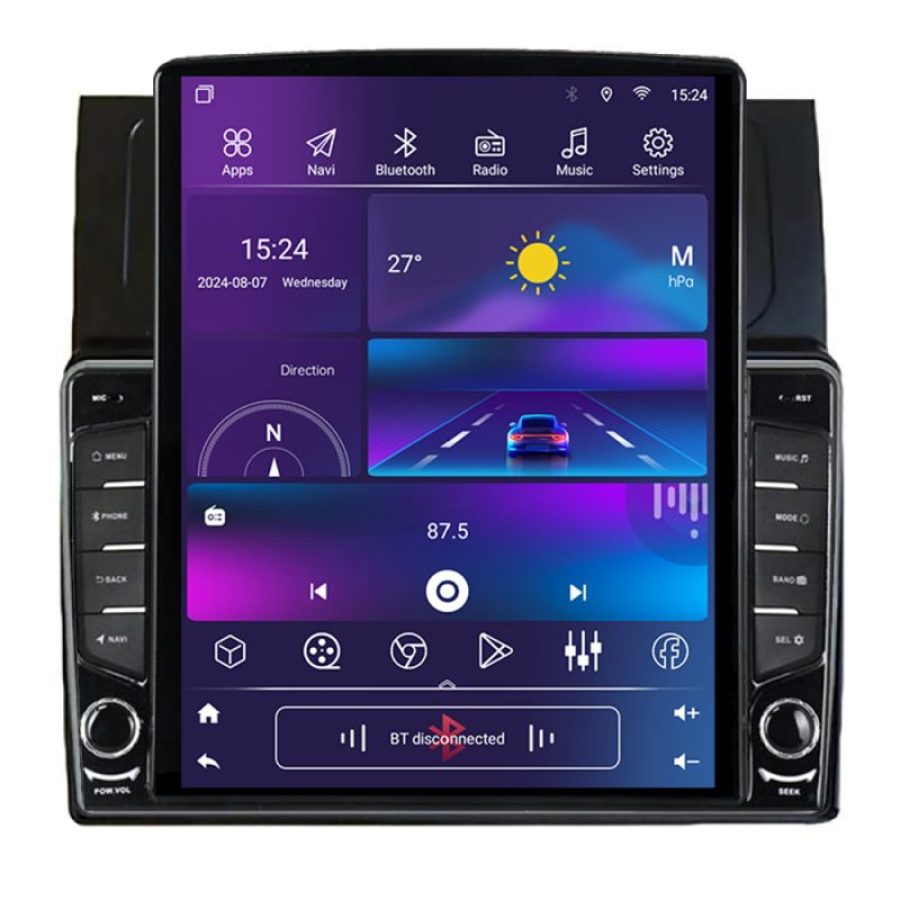 Navigatie VW Touran 2003-2009 clima automata K-touran2 ecran tip TESLA 9.7" cu Android Radio Bluetooth Internet GPS WI - imagine 4