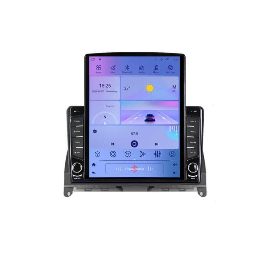 Navigatie Mercedes W204 2008-2012 K-W204 ecran tip TESLA 9.7" cu Android Radio Bluetooth Internet GPS WIFI 2+32 DSP Qu - imagine 3