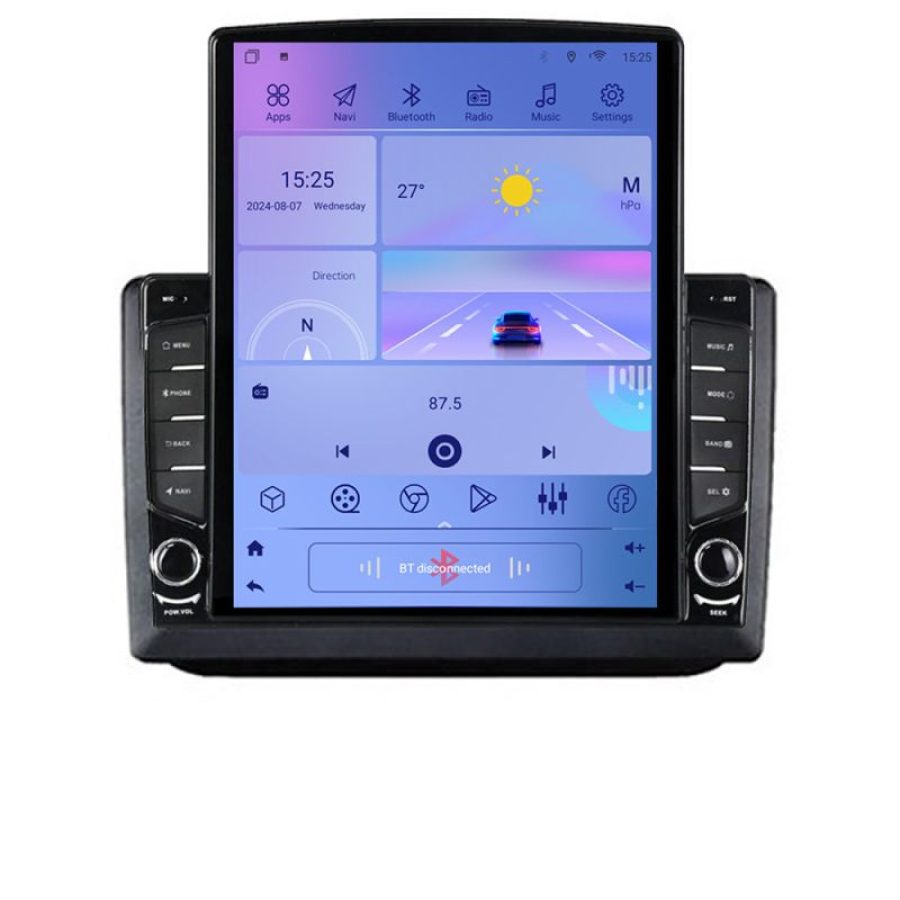 Navigatie Skoda Fabia 2 2009-2014 Android radio gps internet quad core 2+32 ecran vertical 9.7" Kit-fabia2+EDT-E708 - imagine 3