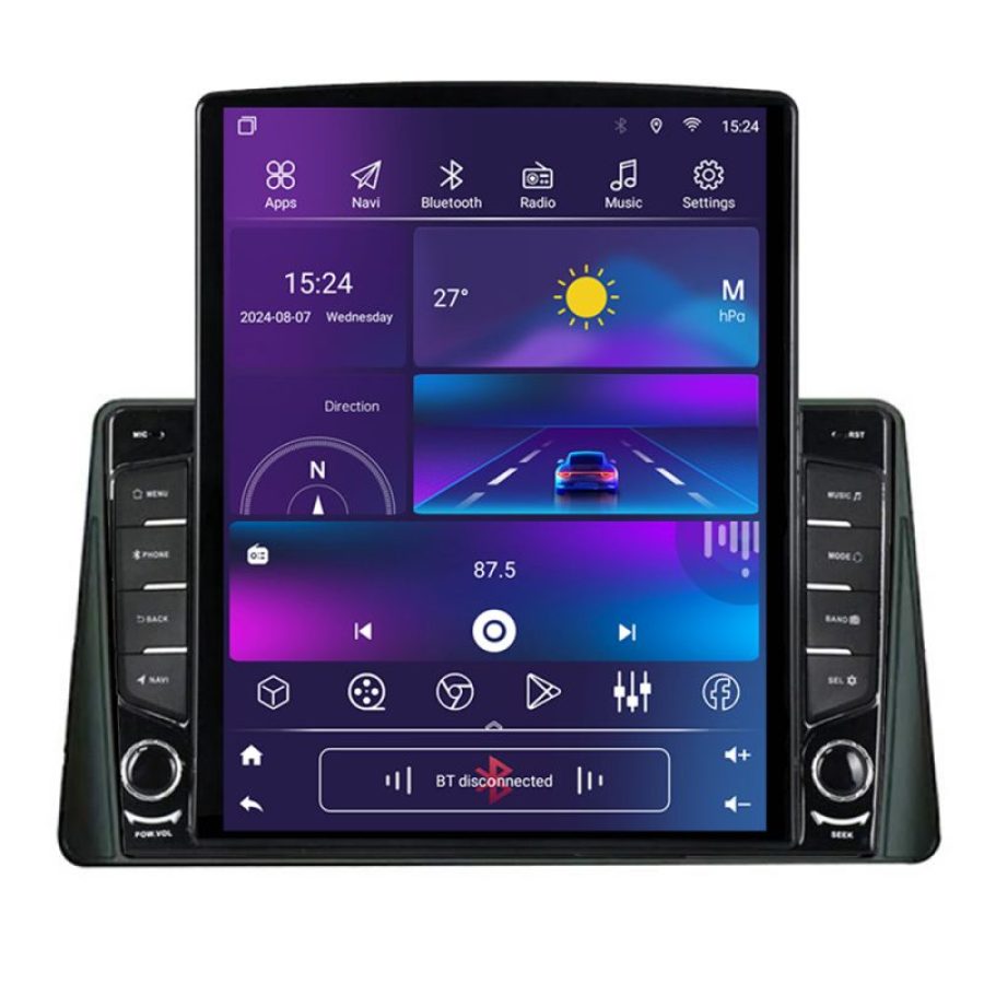 Navigatie Ford Focus 4 Kuga 2018-2023 ecran tip TESLA 9.7" cu Android Radio Bluetooth Internet GPS WIFI 2+32 DSP Quad Core - imagine 4
