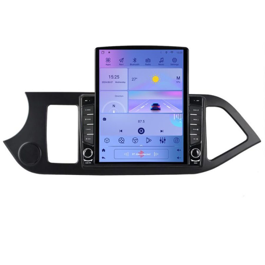 Navigatie Kia Picanto 2011-2015 K-217 ecran tip TESLA 9.7" cu Android Radio Bluetooth Internet GPS WIFI 2+32 DSP Quad - imagine 3