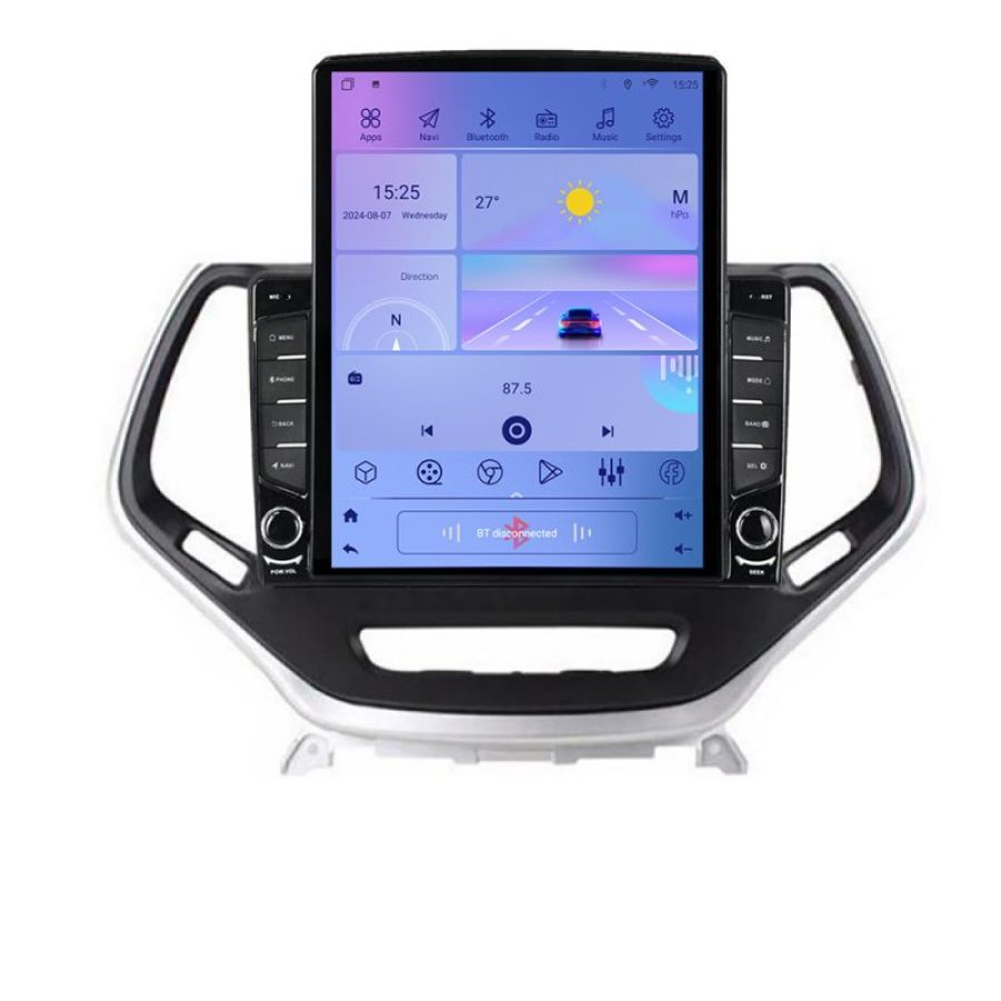 Navigatie Jeep Cherokee 2014-2019 Manual K-248 ecran tip TESLA 9.7" cu Android Radio Bluetooth Internet GPS WIFI 2+32 - imagine 3