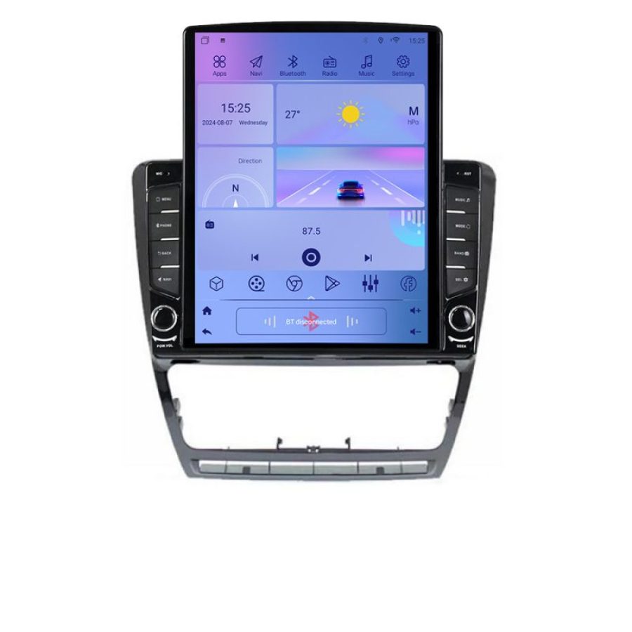 Navigatie Skoda Octavia 2 2005-2013 Manual K-005 ecran tip TESLA 9.7" cu Android Radio Bluetooth Internet GPS WIFI 2+3 - imagine 3